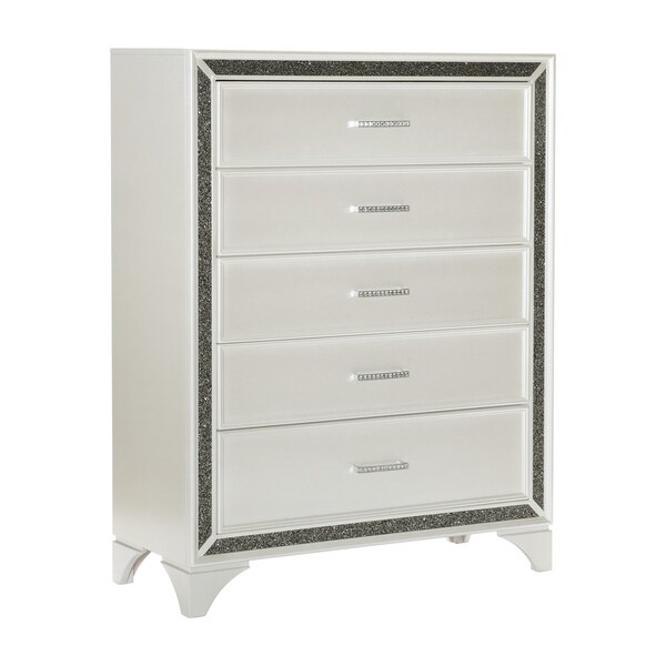 Homelegance Salon Bedroom Chest, White - 1572W-9