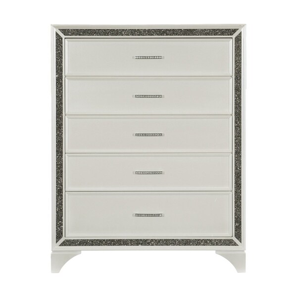 Homelegance Salon Bedroom Chest, White - 1572W-9