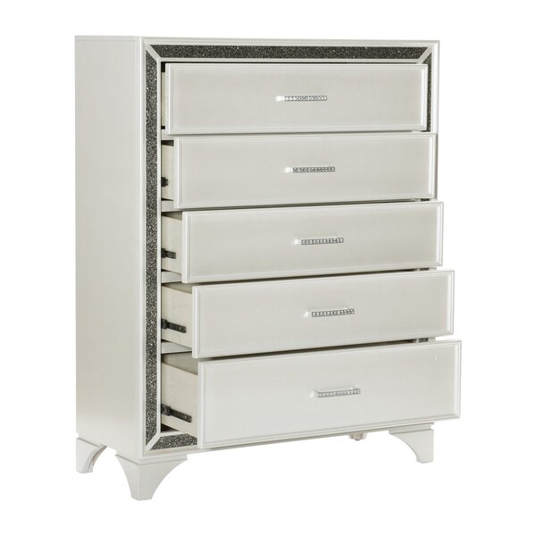 Homelegance Salon Bedroom Chest, White - 1572W-9