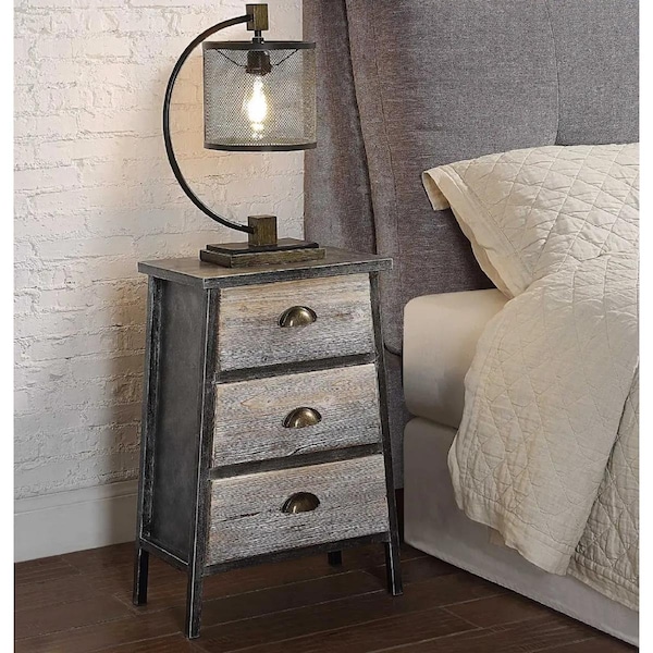 Comfortcorrect Claremont Collection 3 Drawer Chest; Black & Gray - CO2935067