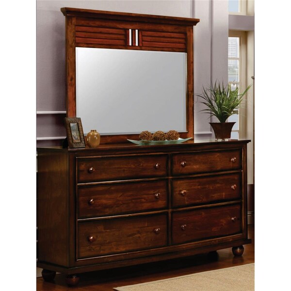 Sunset Trading Bahama Shutter Wood Dresser & Mirror - CF-1130_34-0158