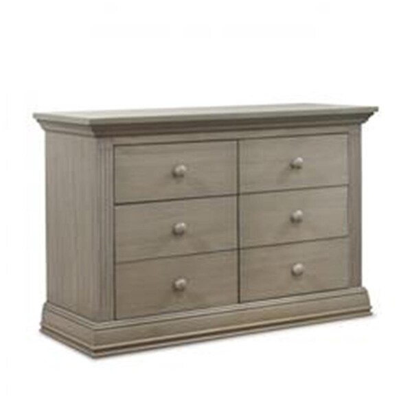 Sorelle Furniture Paxton Double Dresser, Heritage Gray - 7360-HG