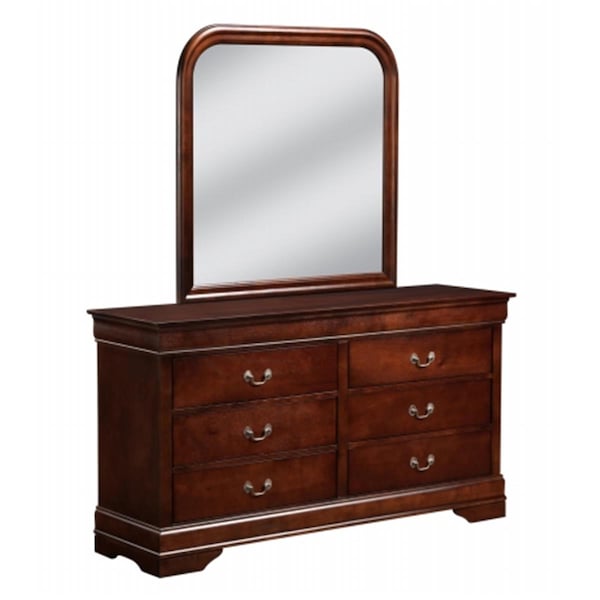 Myco Furniture Cherry Louis Philippe Dresser - LP107DR