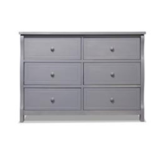 Sorelle Furniture Princeton Elite Double Dresser, Weathered Gray - 1161-WG