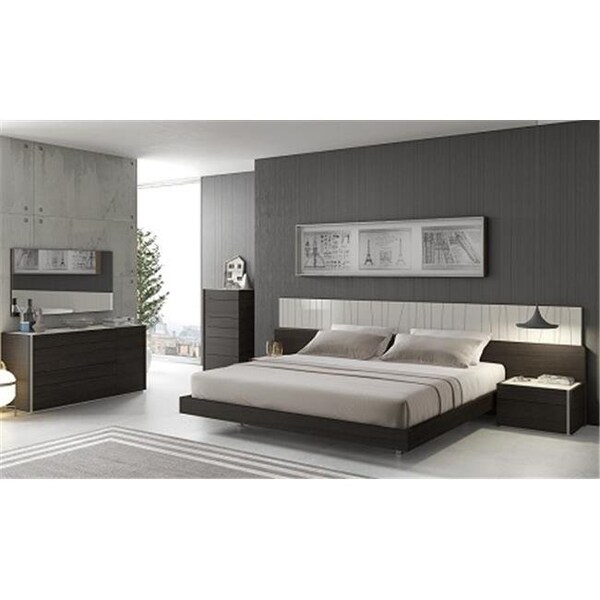 J&M Furniture J & M Furniture 17867-D Porto Dresser - Light grey & Wenge - 17867-D