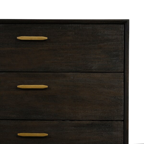 Armen Living Baly Acacia Mid-Century 6 Drawer Dresser - LCLFDRBR