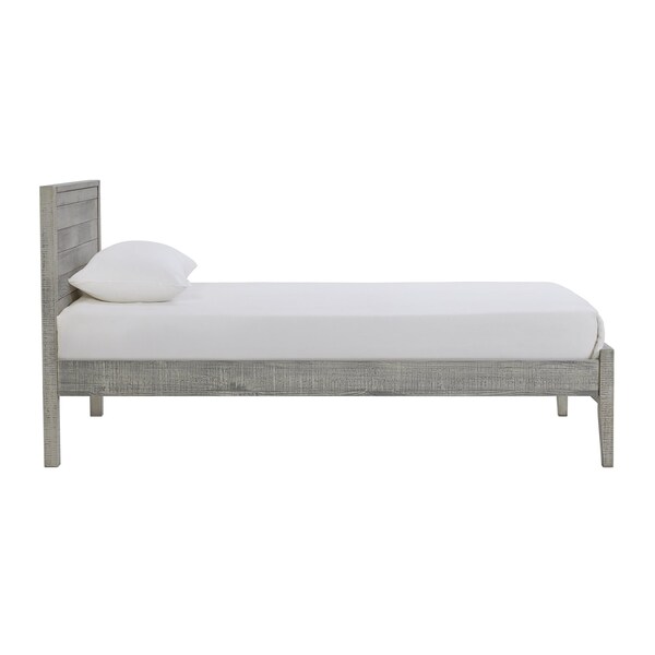 Alaterre Furniture Windsor 3-Piece Set with Panel Twin Bed and 2 Nightstands, Gray - ANWI1132R4