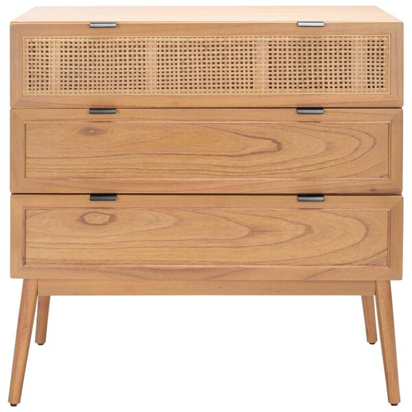 Safavieh Baisley 3 Drawer Rattan Chests, Natural - CHS5000A