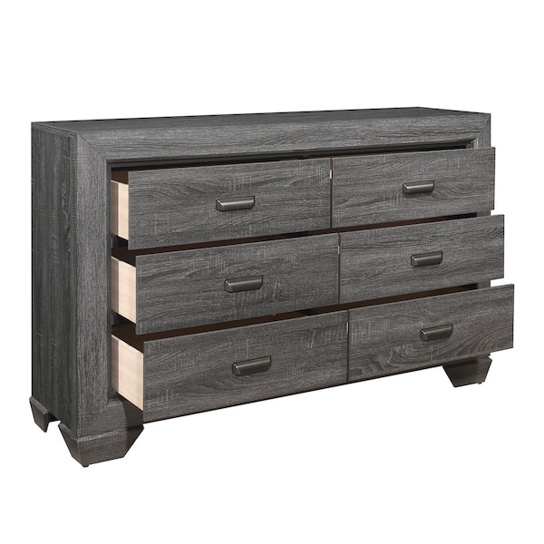 Homelegance Beechnut Bedroom Dresser, Grey - 1904GY-5