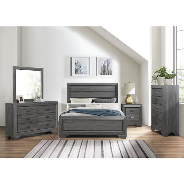 Homelegance Beechnut Bedroom Dresser, Grey - 1904GY-5