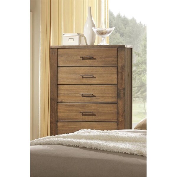 Procomfort Brayden 5 Drawer Chest, Satin Mindi - 48 x 34 x 17 in. - PR935471