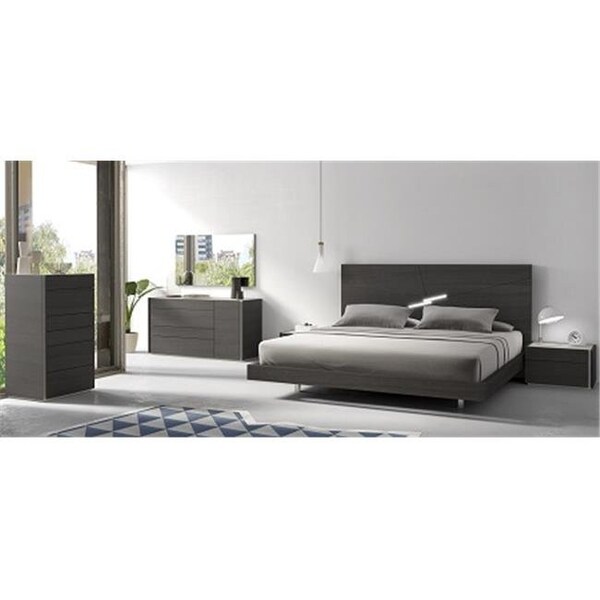 J&M Furniture J & M Furniture 1786722-D Faro Dresser - Wenge & Light Grey Accents - 1786722-D