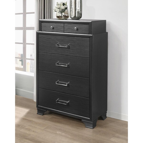 Global Furniture Usa Transitional Glam  Jordyn Grey Chest - 1168