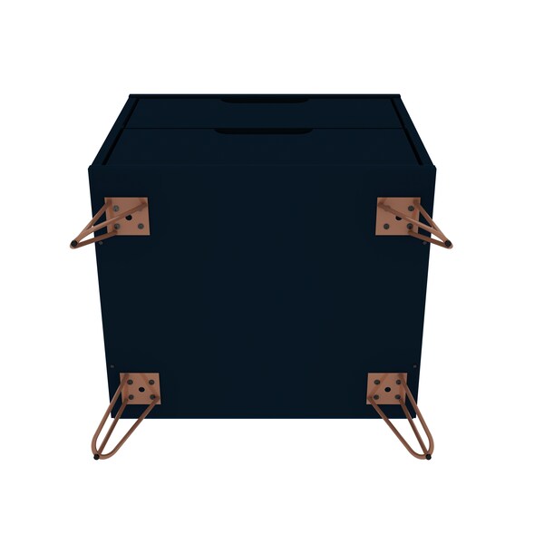 Manhattan Comfort Rockefeller Dresser and Nightstand Set, Tatiana Midnight Blue - 104GMC4