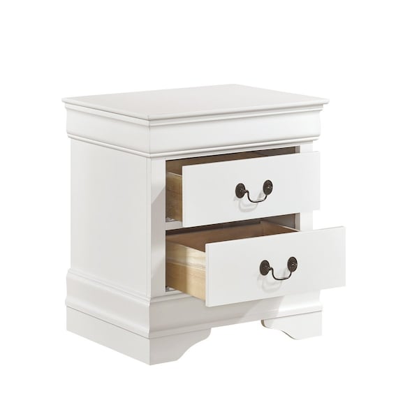 Homelegance Mayville Night Stand, White - 2147W-4