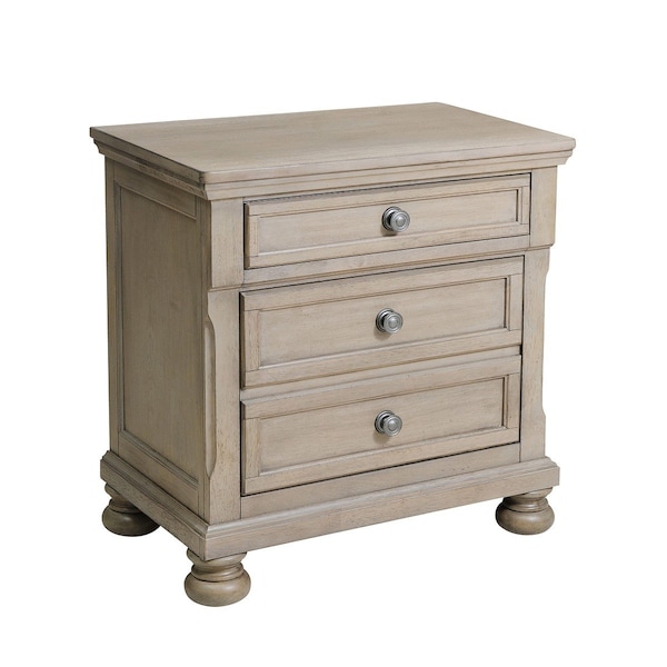 Homelegance Bethel Night Stand, Grey - 2259GY-4