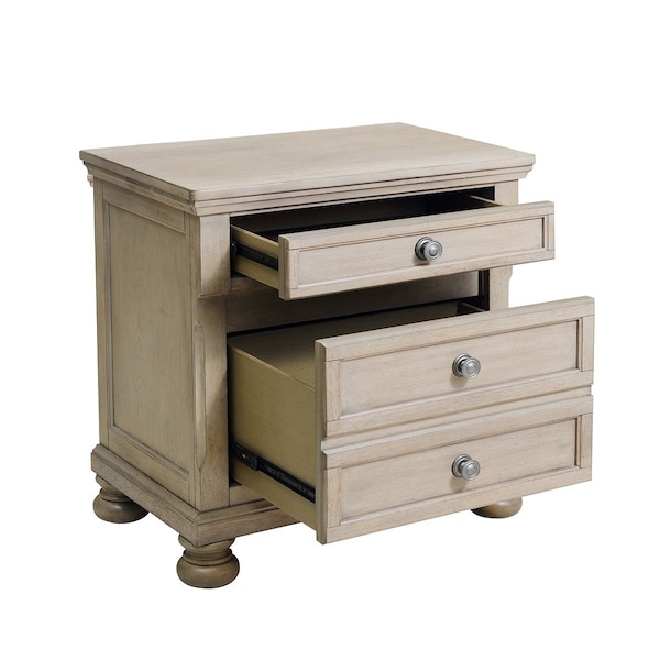Homelegance Bethel Night Stand, Grey - 2259GY-4