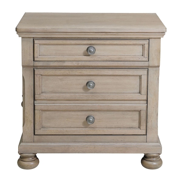 Homelegance Bethel Night Stand, Grey - 2259GY-4