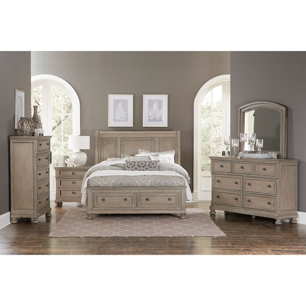 Homelegance Bethel Night Stand, Grey - 2259GY-4