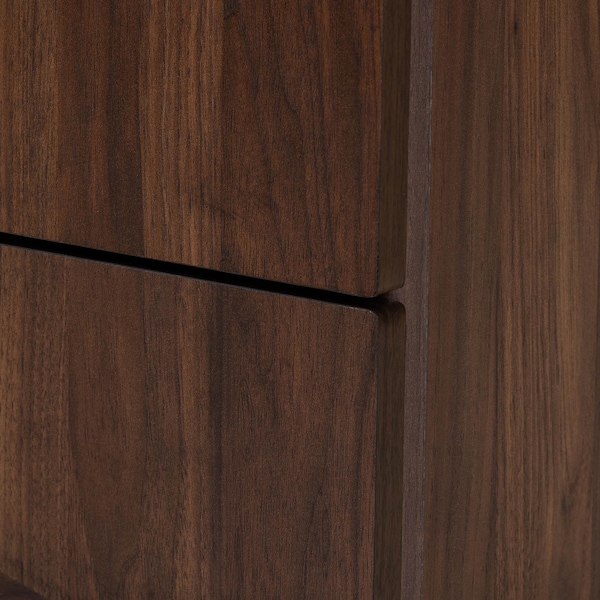 Baxton Studio Graceland Mid-Century Modern Transitional Walnut Brown Finished Wood 2-Drawer Nightstand - 233-13277-ZORO