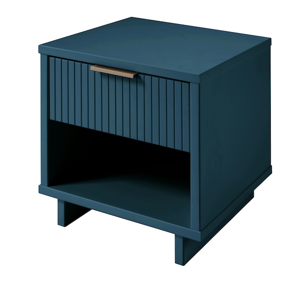 Manhattan Comfort Granville Nightstand 1.0 in Midnight Blue - NS-5004