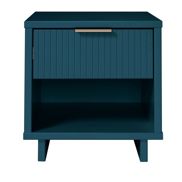 Manhattan Comfort Granville Nightstand 1.0 in Midnight Blue - NS-5004