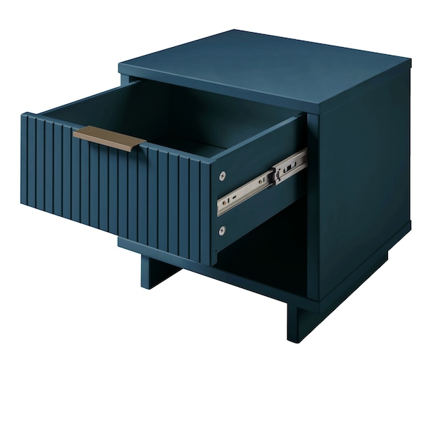 Manhattan Comfort Granville Nightstand 1.0 in Midnight Blue - NS-5004