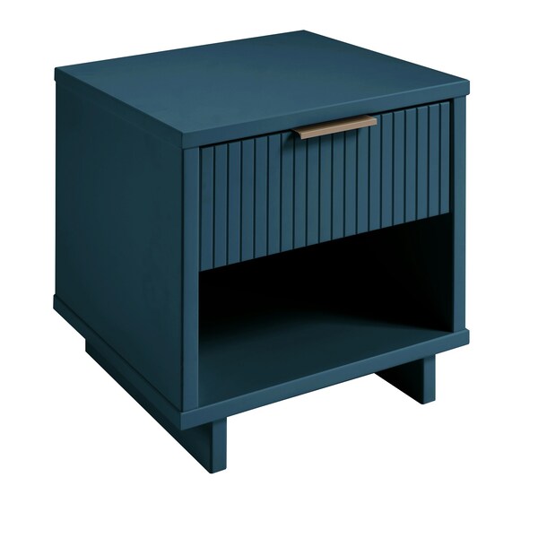 Manhattan Comfort Granville Nightstand 1.0 in Midnight Blue - NS-5004
