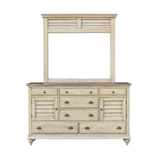 Sunset Trading Shades Of Sand Dresser With Shutter Mirror - CF-2330_34-0490