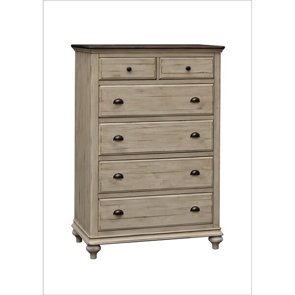 Sunset Trading Shades of Sand 6 Drawer Bedroom Chest - CF-2341-0490