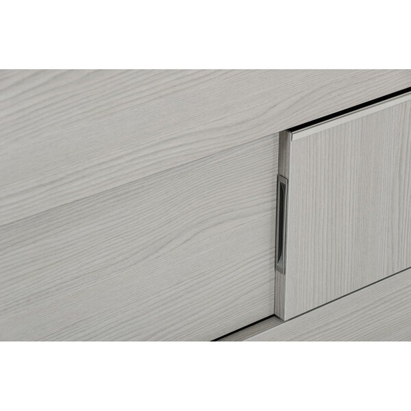 Homeroots Italian Modern Dresser - Grey - 282575