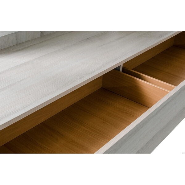 Homeroots Italian Modern Dresser - Grey - 282575