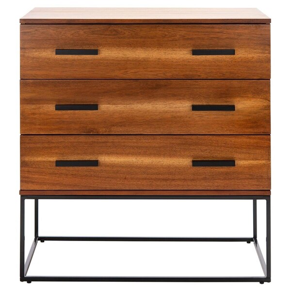 Safavieh Marquise 3 Drawer Chest, Brown - CHS5002A