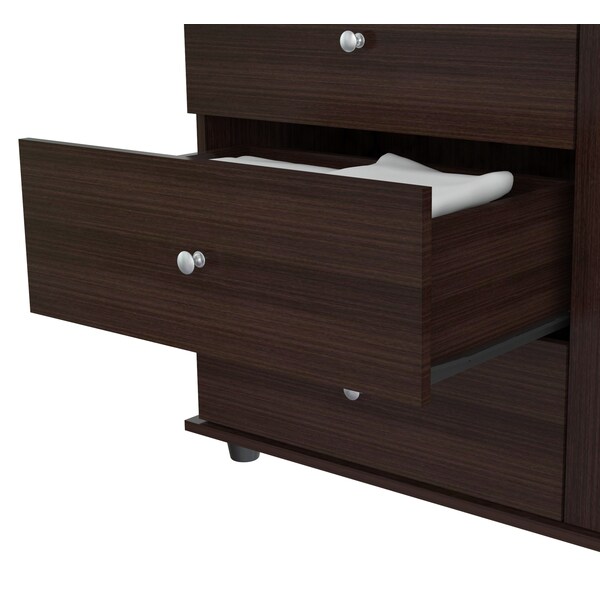Inval Dresser Combo 47.3 in. W x 16 in. D x 47.3 in. H in Espresso - COM-4128