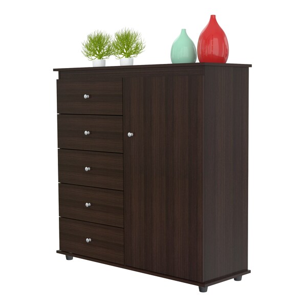 Inval Dresser Combo 47.3 in. W x 16 in. D x 47.3 in. H in Espresso - COM-4128