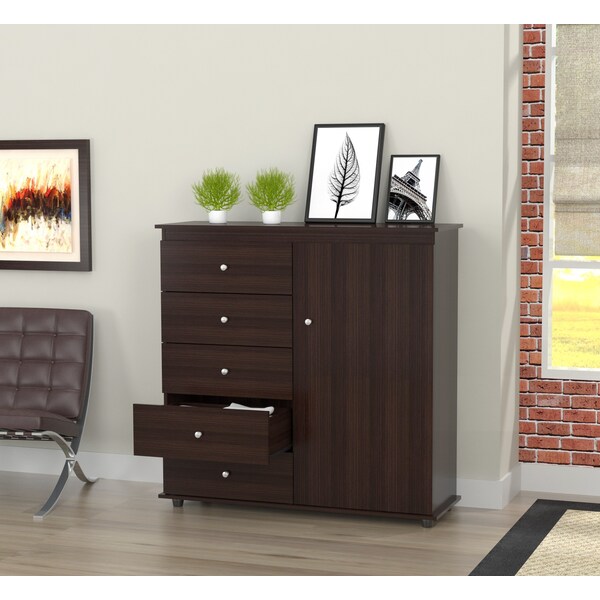 Inval Dresser Combo 47.3 in. W x 16 in. D x 47.3 in. H in Espresso - COM-4128