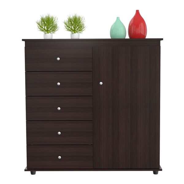 Inval Dresser Combo 47.3 in. W x 16 in. D x 47.3 in. H in Espresso - COM-4128