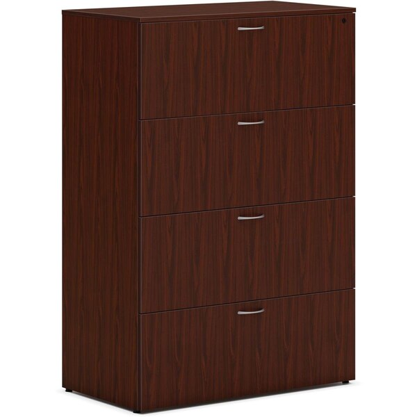 Juki Furniture Laminate Mod Desk Component File Lateral 4 Drawer, Mahogany - JU2487050