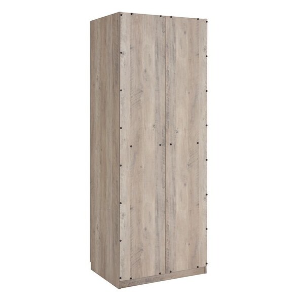 Manhattan Comfort Lee Wardrobe Closet 1.0 in Rustic Grey - WC001-GY