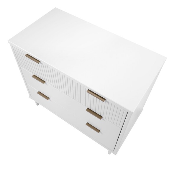 Manhattan Comfort Granville 38.18 Standard Dresser in White - DR-5011