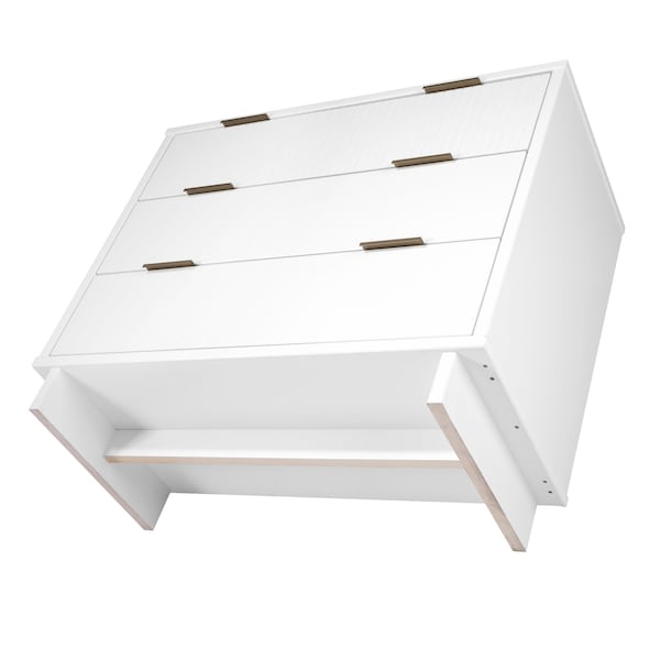 Manhattan Comfort Granville 38.18 Standard Dresser in White - DR-5011