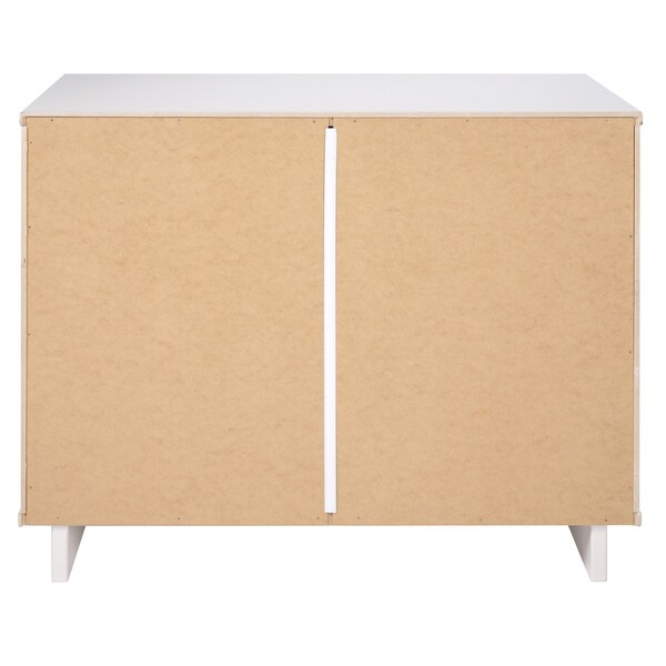Manhattan Comfort Granville 38.18 Standard Dresser in White - DR-5011