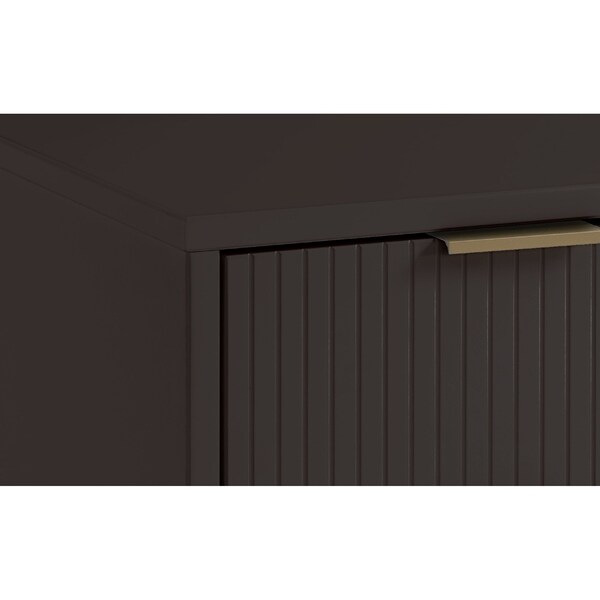 Manhattan Comfort Granville 55.07 Double Wide Dresser in Dark Grey - DR-5035