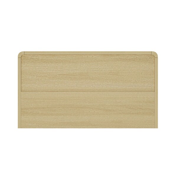 Manhattan Comfort Grace 60in Double Dresser in Natural Oak and Black - DR009-NO