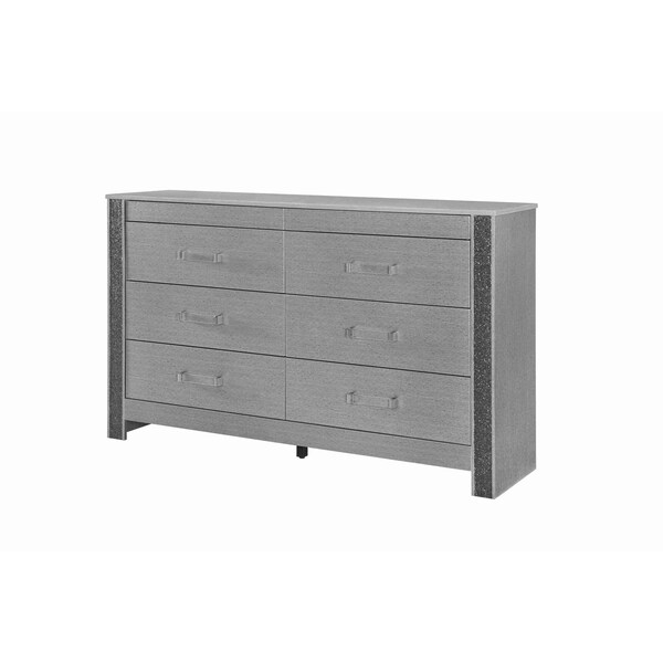 Global Furniture Usa Contemporary Logan Silver Dresser - 6882