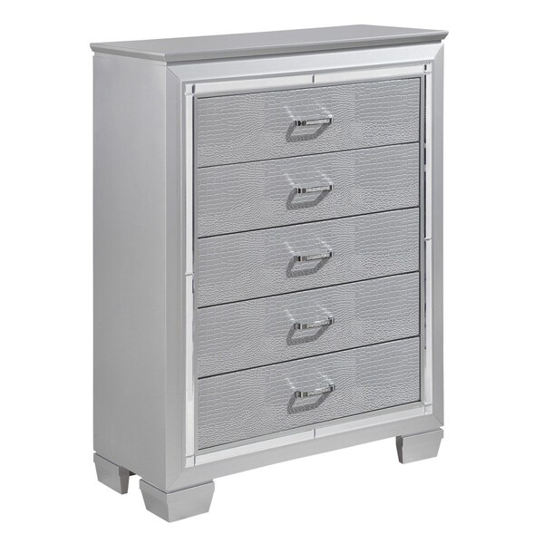 Homelegance Allura Bedroom Chest, Silver Grey - 1916-9