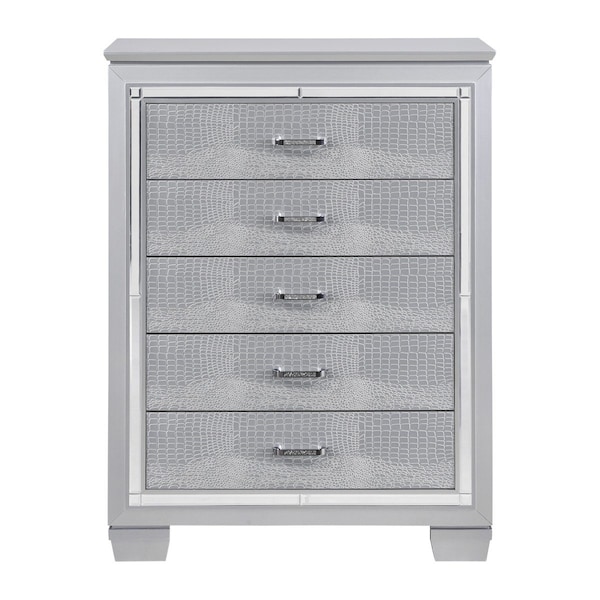 Homelegance Allura Bedroom Chest, Silver Grey - 1916-9