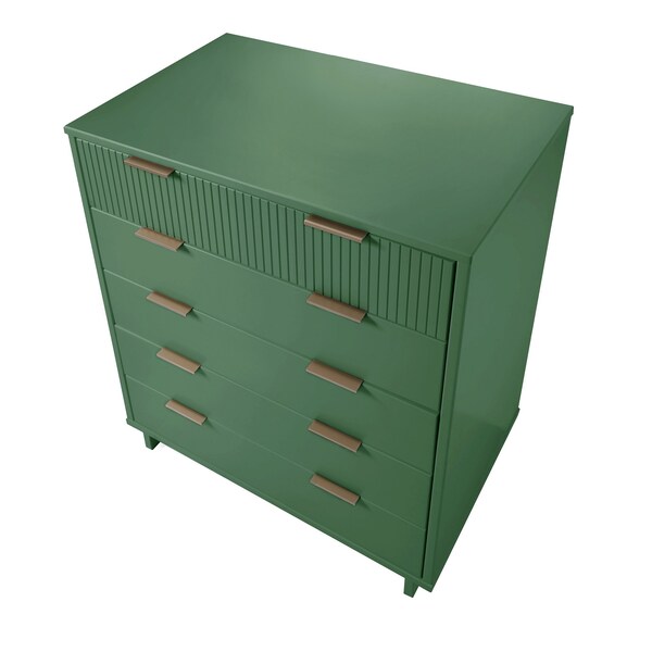 Manhattan Comfort Granville 45.27 Tall Dresser in Sage Green - DR-5023