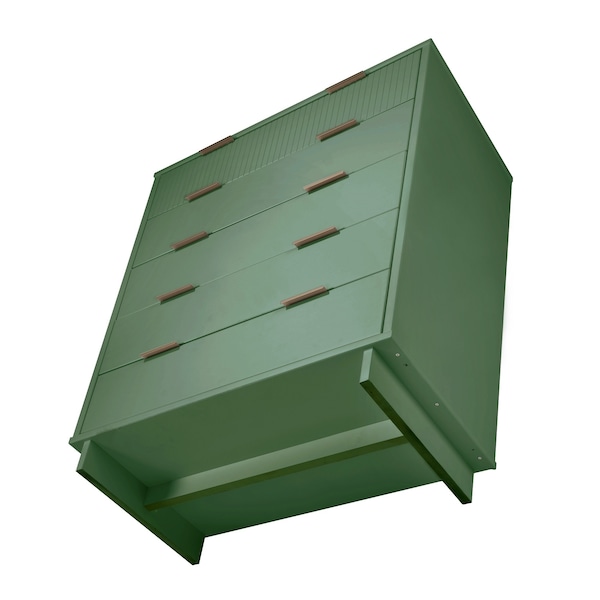 Manhattan Comfort Granville 45.27 Tall Dresser in Sage Green - DR-5023