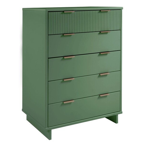 Manhattan Comfort Granville 45.27 Tall Dresser in Sage Green - DR-5023